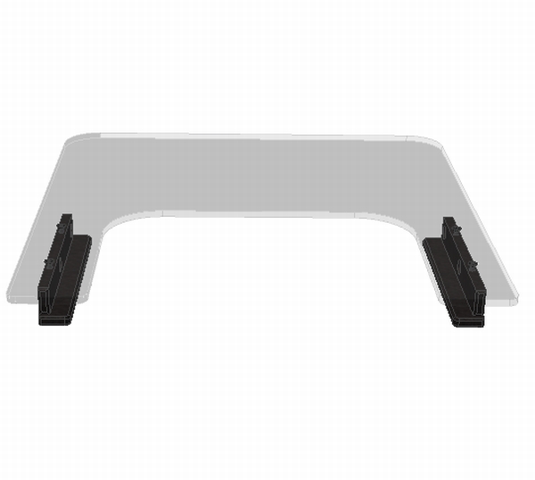Custom BioForm Upper Extremity Support Tray, 3/8” Clear Lexan, up to 24”x24”, Slides & Belt
